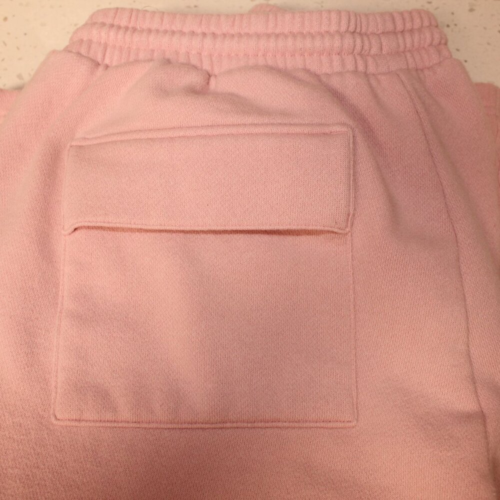 PINK FLEECE WIDE-LEG CARGO SWEATPANTS - Picture 10 of 13